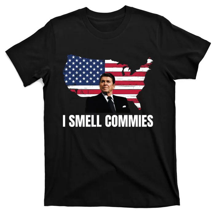 I Smell Commies, Ronald Reagan, Political Humor, President Reagan T-Shirt