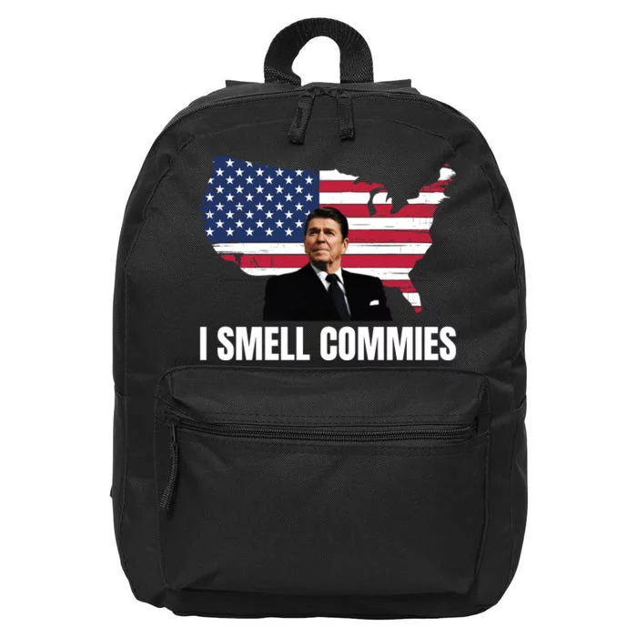 I Smell Commies, Ronald Reagan, Political Humor, President Reagan 16 in Basic Backpack