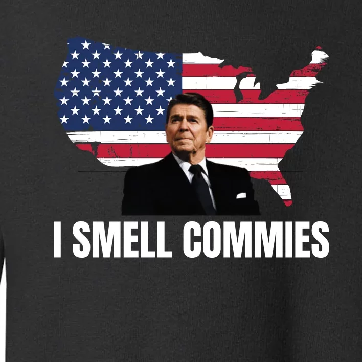 I Smell Commies, Ronald Reagan, Political Humor, President Reagan Toddler Sweatshirt