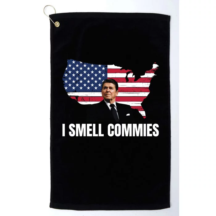 I Smell Commies, Ronald Reagan, Political Humor, President Reagan Platinum Collection Golf Towel