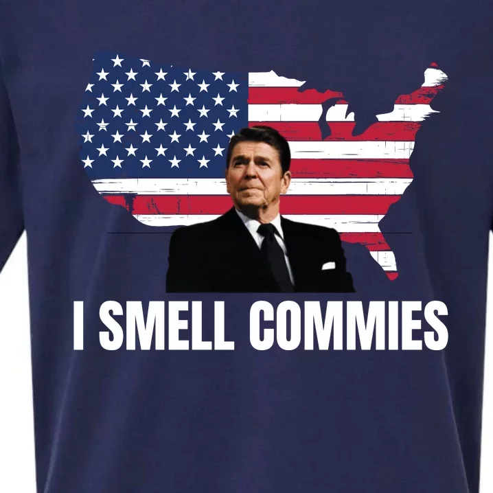 I Smell Commies, Ronald Reagan, Political Humor, President Reagan Sueded Cloud Jersey T-Shirt