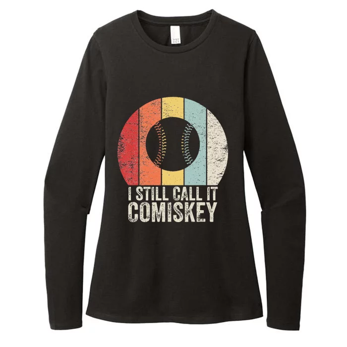 I Still Call It Comiskey Vintage Baseball Lover Womens CVC Long Sleeve Shirt