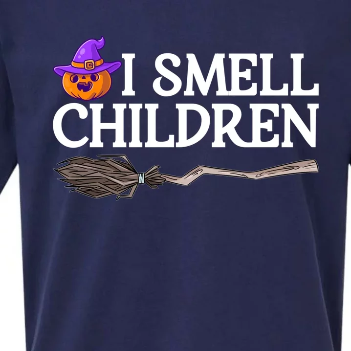 I Smell Children Witch Halloween Costume Gift Sueded Cloud Jersey T-Shirt