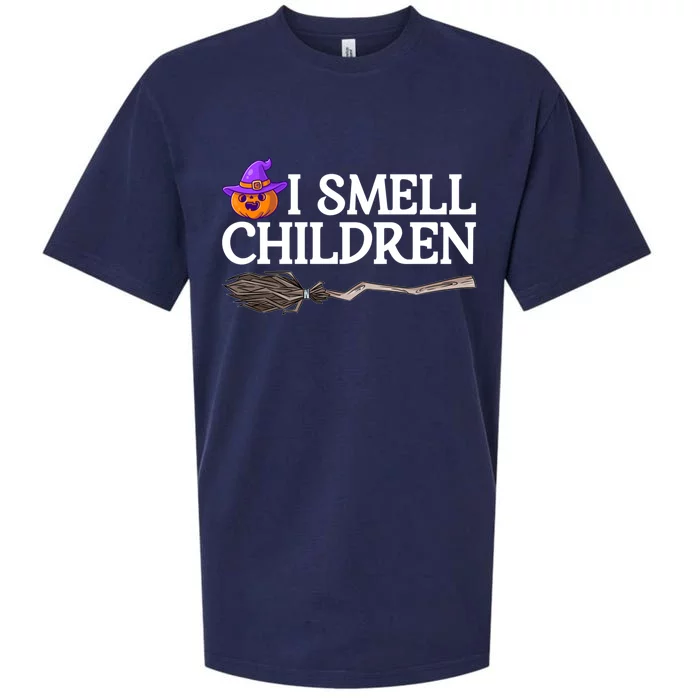 I Smell Children Witch Halloween Costume Gift Sueded Cloud Jersey T-Shirt