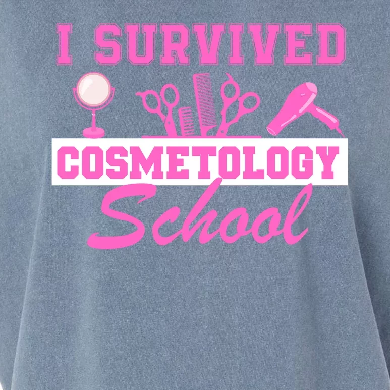 I Survived Cosmetology School Graduation Cosmetologist Cosmetology Student Garment-Dyed Women's Muscle Tee