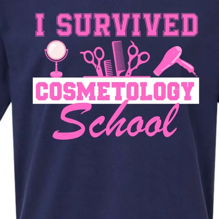 I Survived Cosmetology School Graduation Cosmetologist Cosmetology Student Sueded Cloud Jersey T-Shirt