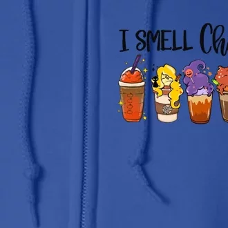 I Smell Children Halloween Funny Witches Coffee Latte Meaningful Gift Full Zip Hoodie