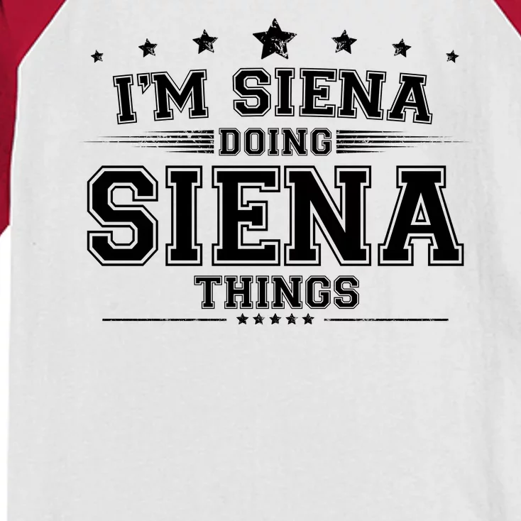 Im Siena Doing Siena Things Kids Colorblock Raglan Jersey