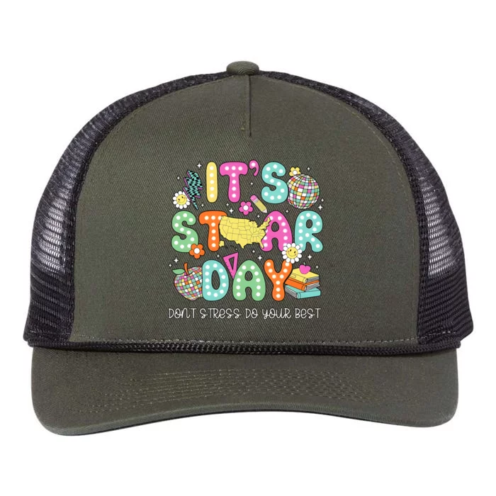 ItS Star Day DonT Stress Do Your Best Retro Rope Trucker Hat Cap