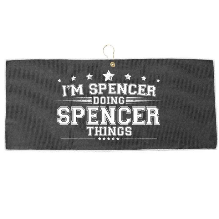 Im Spencer Doing Spencer Things Large Microfiber Waffle Golf Towel