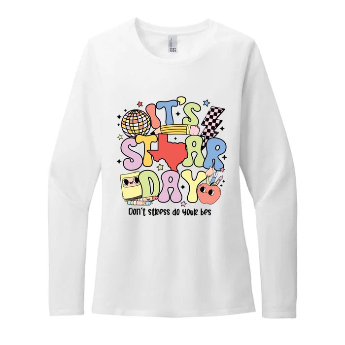 ItS Star Day DonT Stress Do Your Best Womens CVC Long Sleeve Shirt