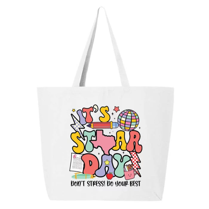 Its Staar Day Dont Stress Do Your Best Test Day Groovy 25L Jumbo Tote