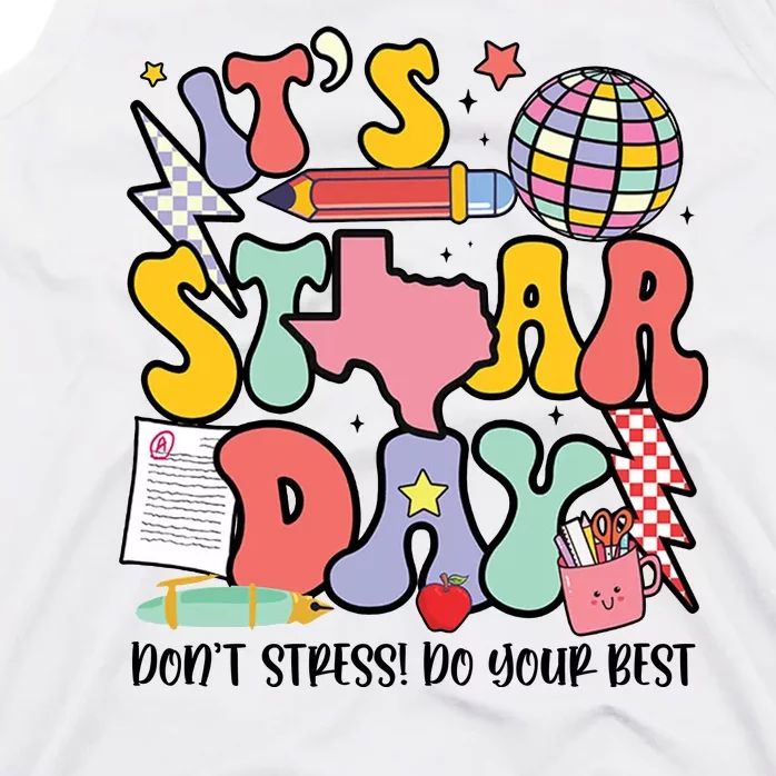 Its Staar Day Dont Stress Do Your Best Test Day Groovy Tank Top