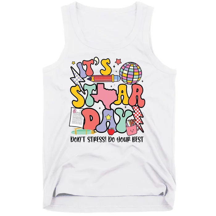 Its Staar Day Dont Stress Do Your Best Test Day Groovy Tank Top