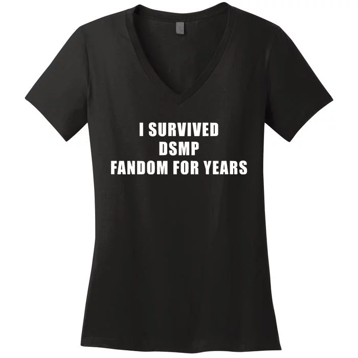 I Survived Dsmp Fandom For Years Women's V-Neck T-Shirt