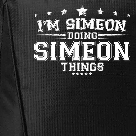 Im Simeon Doing Simeon Things City Backpack