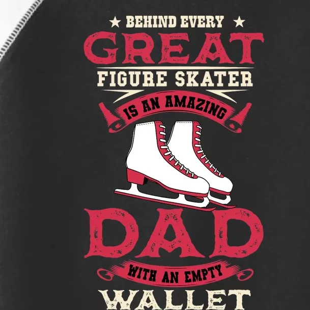 Ice Skating Dad Skates Sport Father's Day Toddler Fine Jersey T-Shirt