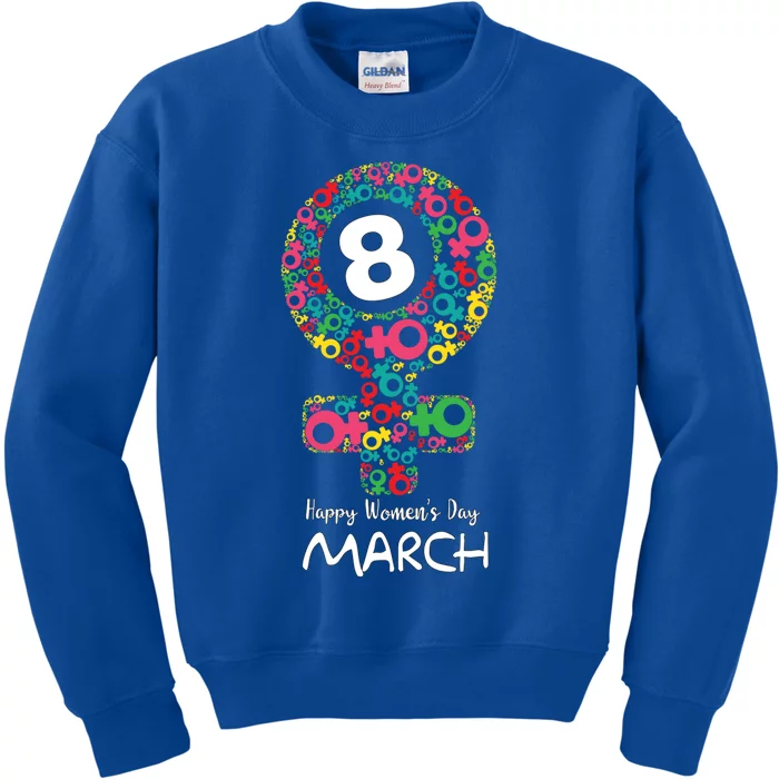 International S Day 2024 8 March Funny Gift Kids Sweatshirt