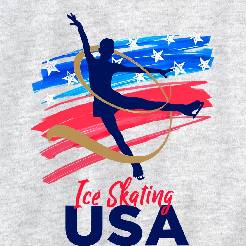 Ice Skating Dance Support The Team USA Flag Kids Sweatshirt