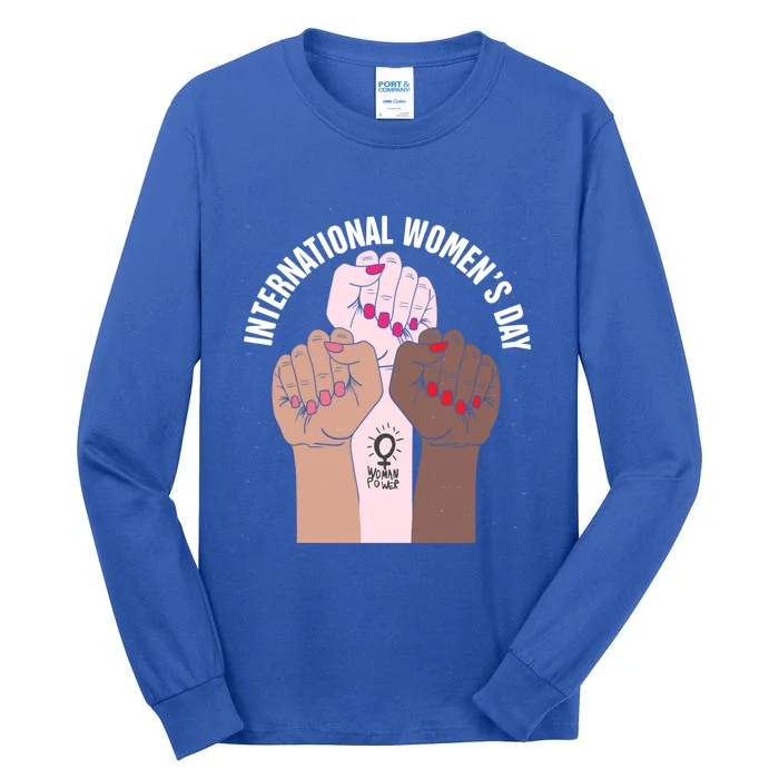 International S Day 8 March 2024 Gift Funny Gift Tall Long Sleeve T-Shirt