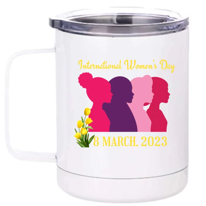 International 'S Day Happy 'S Day 8 March Gift Front & Back 12oz Stainless Steel Tumbler Cup