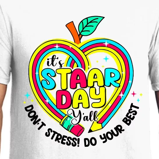 ItS Star Day DonT Stress Do Your Best Pajama Set