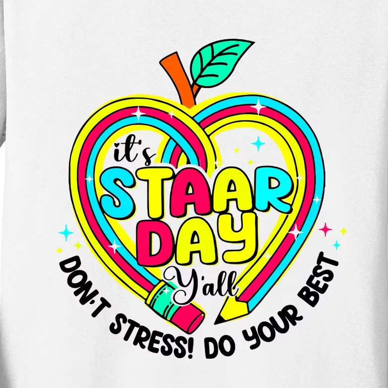 ItS Star Day DonT Stress Do Your Best Kids Long Sleeve Shirt