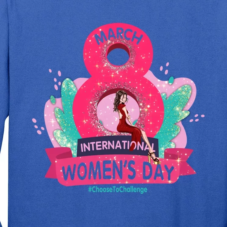 International S Day 8 March 2024 #Choosetochallenge Gift Tall Long Sleeve T-Shirt