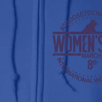 International S Day March 8 Feminist S Day Gift Full Zip Hoodie