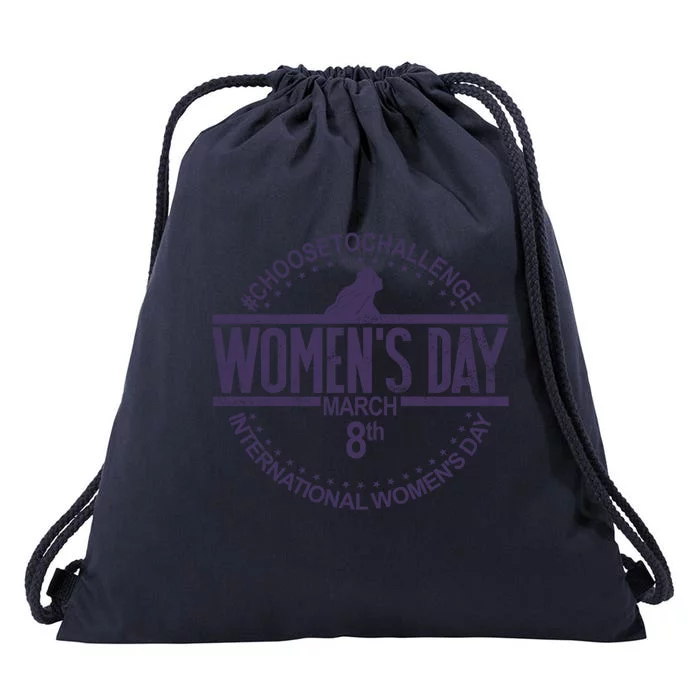 International S Day March 8 Feminist S Day Gift Drawstring Bag