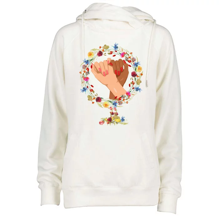 International S Day March 8 Feminist S Rights Gift Womens Funnel Neck Pullover Hood