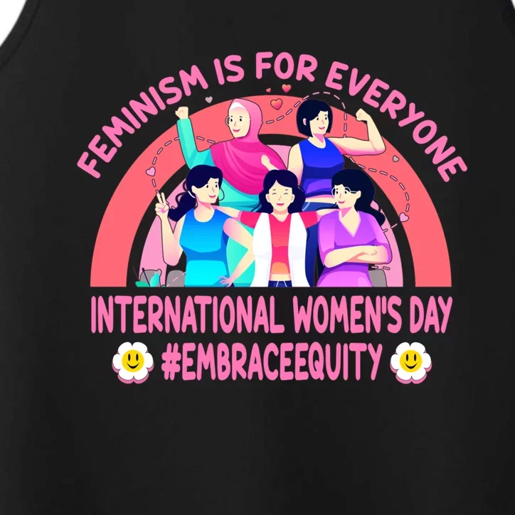 International 'S Day Embrace Equity Feminism Gift Performance Tank