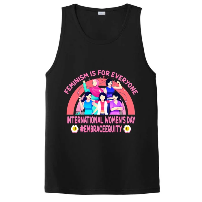 International 'S Day Embrace Equity Feminism Gift Performance Tank