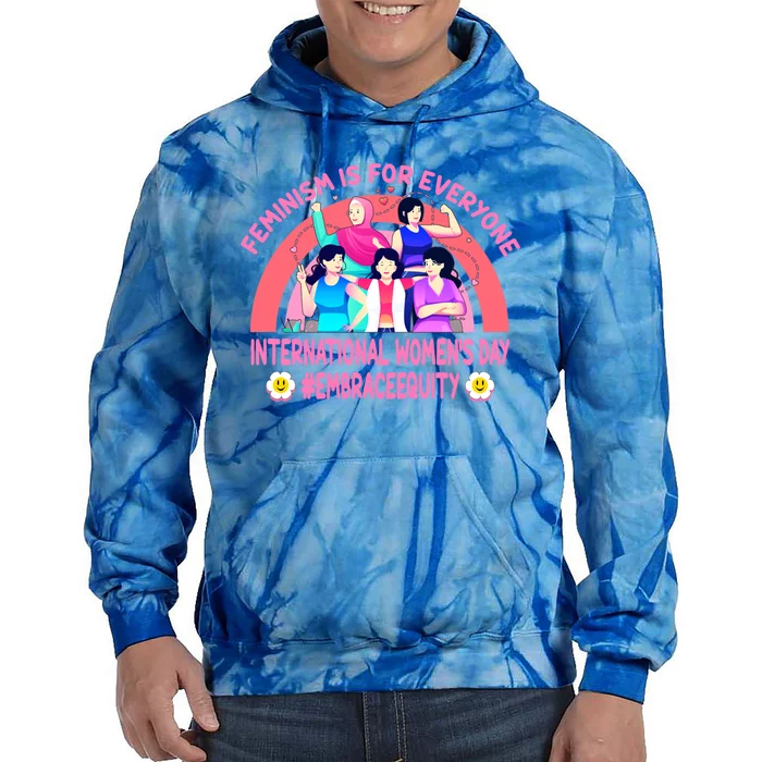 International 'S Day Embrace Equity Feminism Gift Tie Dye Hoodie