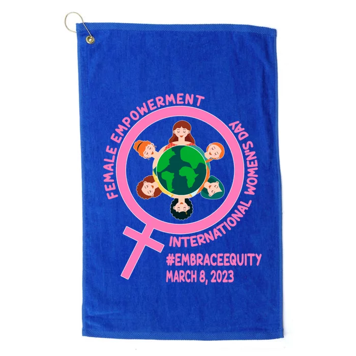 International 'S Day: Empowert Embrace Equity Great Gift Platinum Collection Golf Towel