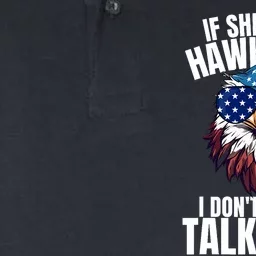 If She DonT Hawk Tuah I DonT Wanna Talk Tuah Eagle Meme Softstyle Adult Sport Polo