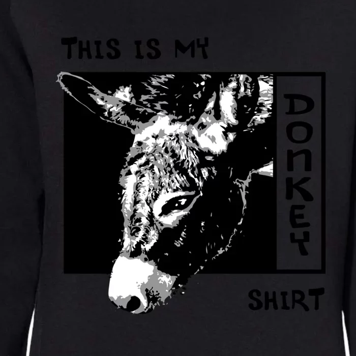 Ironic Saying Donkey Funny Mule Farm Animal Gift Womens California Wash Sweatshirt