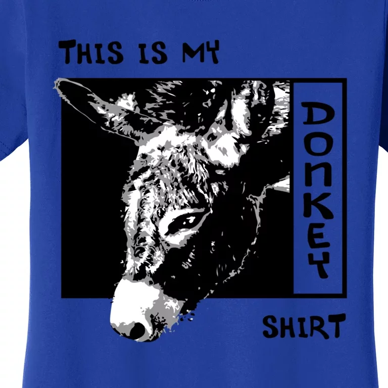 Ironic Saying Donkey Funny Mule Farm Animal Gift Women's T-Shirt