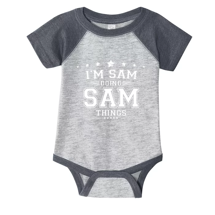 Im Sam Doing Sam Things Infant Baby Jersey Bodysuit