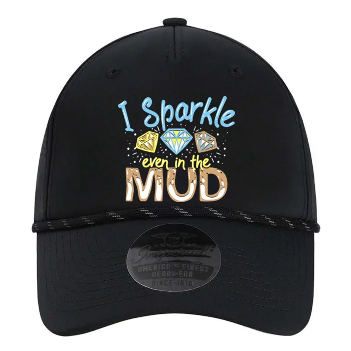 I Sparkle Even In Mud Run Team Princess Funny Mudding Gift Performance The Dyno Cap