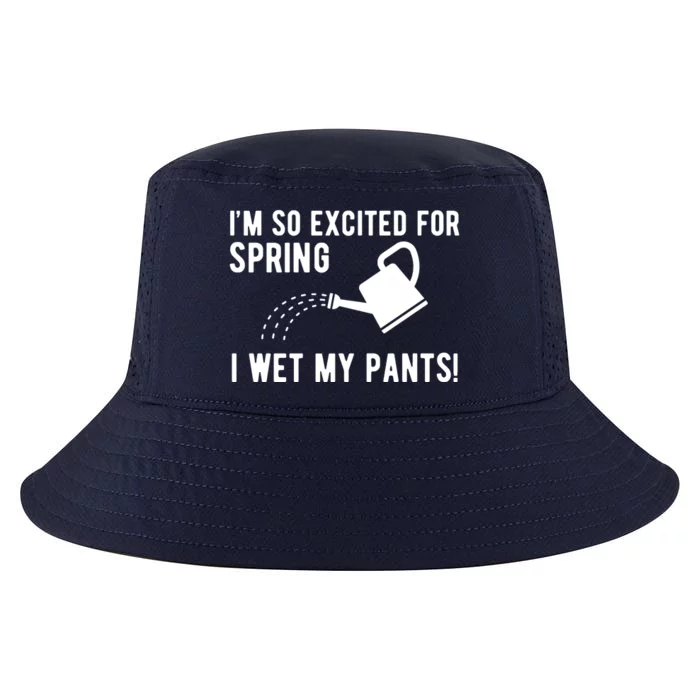 Im So Excited For Spring I Wet My Pants Funny Cool Comfort Performance Bucket Hat