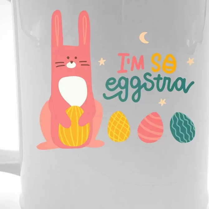 I'm So Eggstra Funny Extra Easter Holiday Front & Back Beer Stein