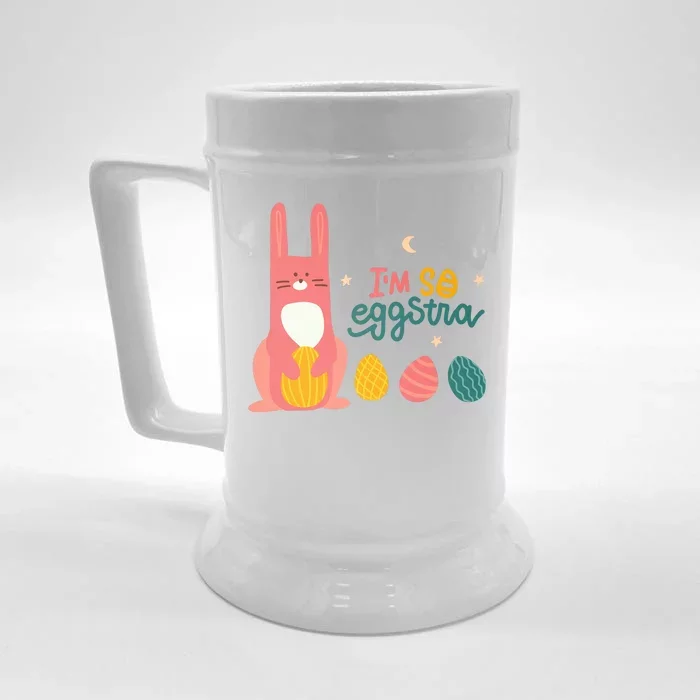 I'm So Eggstra Funny Extra Easter Holiday Front & Back Beer Stein