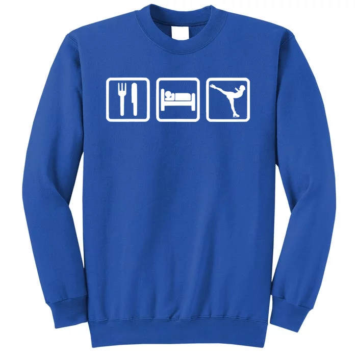 Ice Skater Eat Sleep Ice Skating Tall Sweatshirt