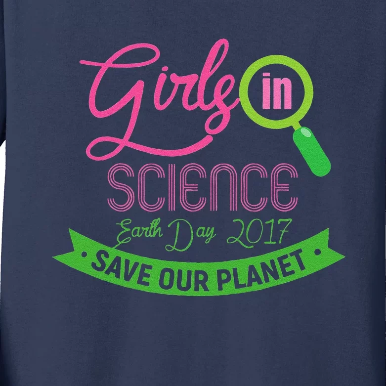 In Science Earth Day Kids Long Sleeve Shirt