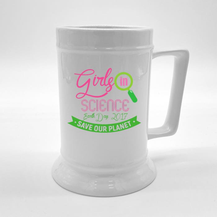 In Science Earth Day Front & Back Beer Stein