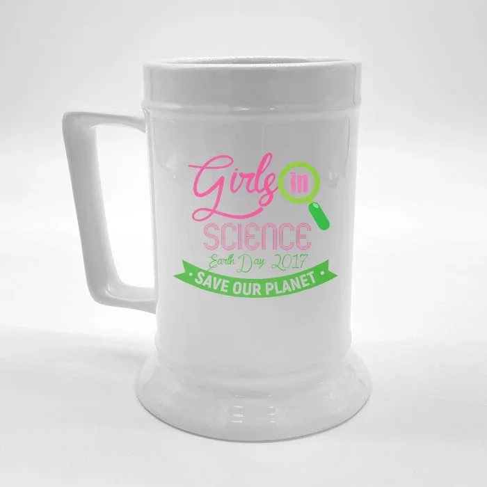 In Science Earth Day Front & Back Beer Stein