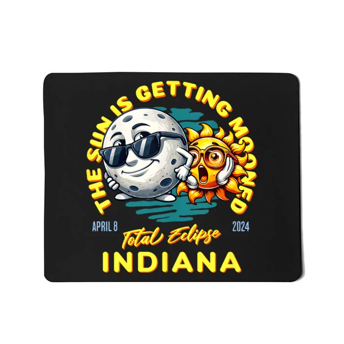 Indiana Solar Eclipse Apr 8 2024 Sun Is Getting Mooned Mousepad