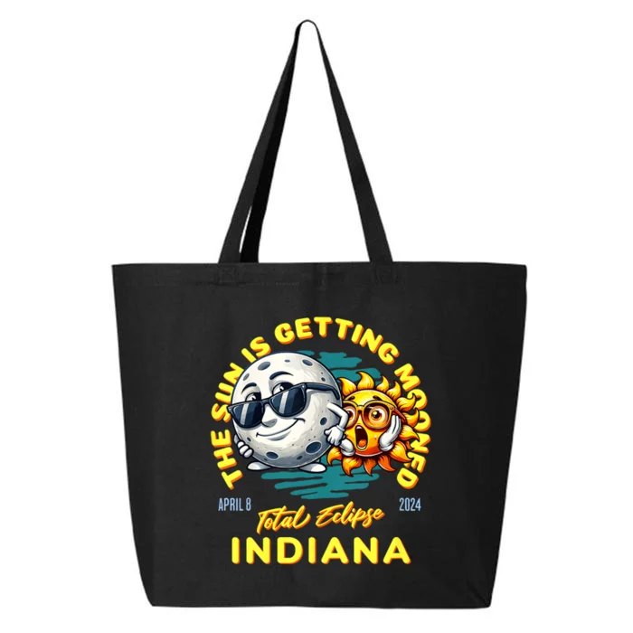 Indiana Solar Eclipse Apr 8 2024 Sun Is Getting Mooned 25L Jumbo Tote