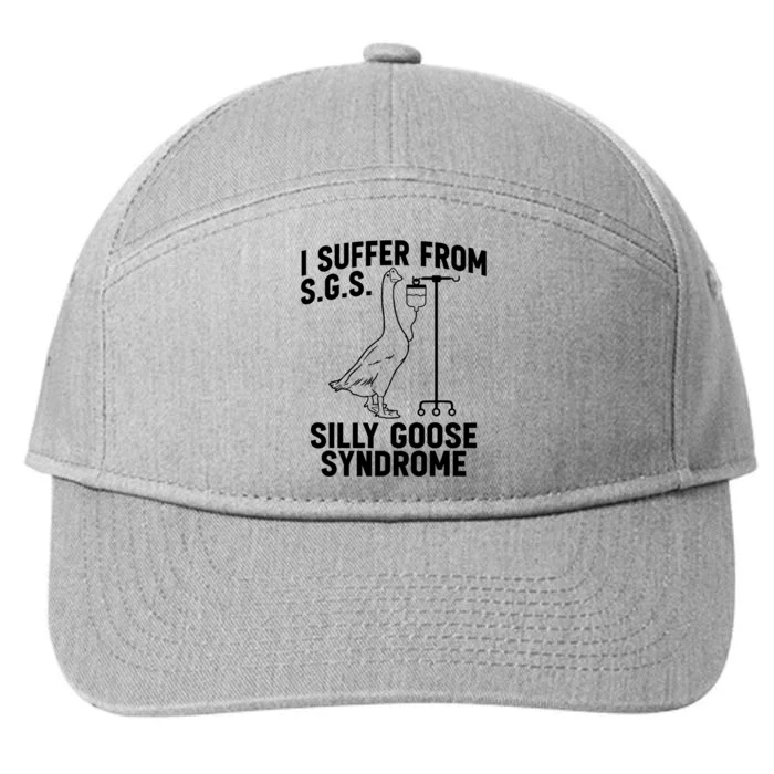 I Suffer From Silly Goose Syndrome Funny Goose Joke Humor 7-Panel Snapback Hat